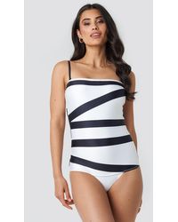 Calvin Klein Bandeau One Piece Swimsuit - Wit