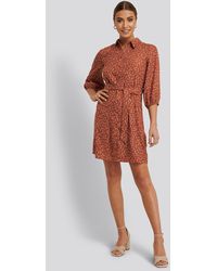 NA-KD Midikleid - Rot