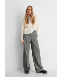 Mango - Offwhite Overall Sweater - Lyst