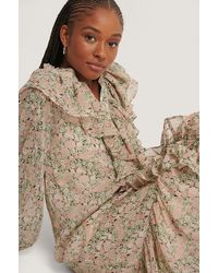 Mango Jurk Met Bloemenprint - Roze