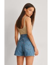 Levi's Blue High Loose Shorts Number One