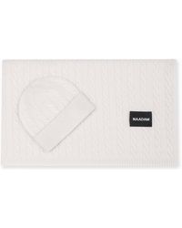 NAADAM - Newborn Cashmere Cable Beanie And Blanket Set - Lyst