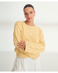 NAADAM - Luxe Cotton Cable Crewneck - Lyst