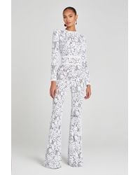 Nadine Merabi - Bella Dark Nude Jumpsuit - Lyst