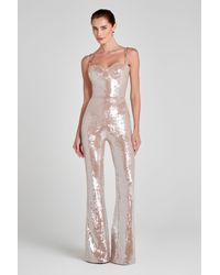Jumpsuit - Nadine Merabi Lucinda Champagne - Lyst
