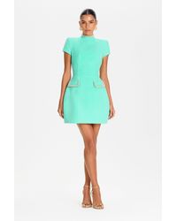 Mini - Nadine Merabi Simone Mint Dress - Lyst