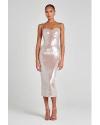 Nadine Merabi - Nina Champagne Dress - Lyst