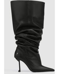 Naked Wolfe - Pointed-Toe Leather Heeled Boots - Lyst