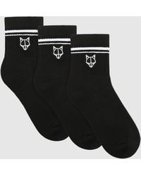 Naked Wolfe - 3 Pack Stripe Socks - Lyst