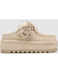 Naked Wolfe - Suede Shearling Slip-On Sneakers - Lyst