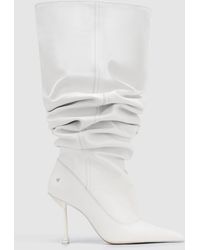 Naked Wolfe - Nappa Leather Pointed-Toe Scrunch Boots - Lyst
