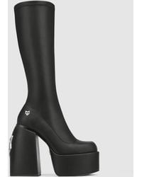 Naked Wolfe - Spice Faux-leather Knee-thigh Heeled Boots - Lyst