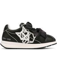 Naked Wolfe☆SURI EEL PRINT レザー 軽量スニーカー Naked Wolfe Suri Eel Print Leather in White | Lyst