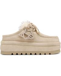 Naked Wolfe - Suede Shearling Slip-On Sneakers - Lyst