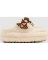 Naked Wolfe - Shearling Slip-On Shoes - Lyst