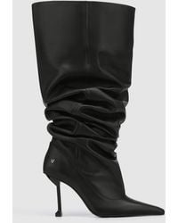 Naked Wolfe - Pointed-Toe Leather Heeled Boots - Lyst