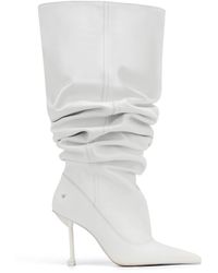 Naked Wolfe - Nappa Leather Pointed-Toe Scrunch Boots - Lyst
