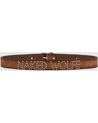 Naked Wolfe - Western Belt Tobacco Suede - Lyst