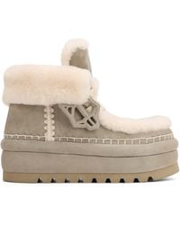 Naked Wolfe - Bambi Yetti Stone Suede - Lyst