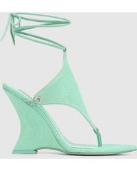 Naked Wolfe - Rampage Mint Croc Suede - Lyst