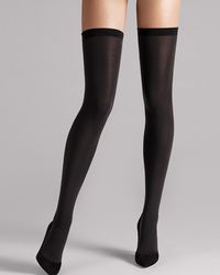 Wolford Fatal 80 Seamless Stay-up - Black