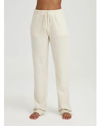 Nap Straight Cashmere Trousers - White