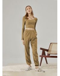 Nap - Fitted Crop Top Set - Lyst