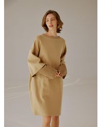 Nap - Double-layer Long Sleeve Dress - Lyst
