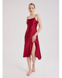 Nap - Ruby Side-split Silk Dress - Lyst