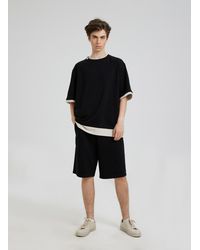 Nap - Double Layer T- Shirt & Shorts Set - Lyst