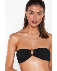 strapless bandeau bikini top