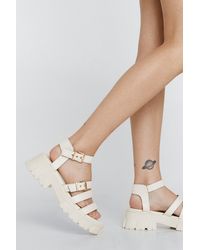 nasty gal black sandals