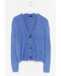 nasty gal blue cardigan
