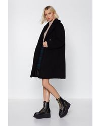 Nasty Gal "i Won't Fur-get You Faux Fur Coat" - Black