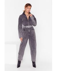 Nasty Gal "wash Who You're Talkin' To Denim Boilersuit" - Multicolor