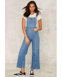 Nasty Gal Vintage Tuesday's Gone Denim Overalls - Blue