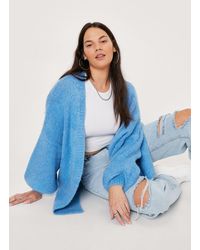 nasty gal blue cardigan