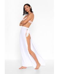 Nasty Gal Hey Maxi Wrap Cover-up Sarong - White