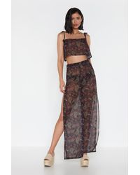Nasty Gal "paisley The Consequences Cover-up Pants" - Black