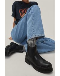 Nasty Gal Cleated Chunky Chelsea Boots 