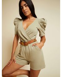 Womens Clothing Jumpsuits and rompers Playsuits Nation Ltd Bixby Romper in Brown 