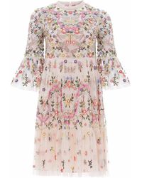 dragonfly garden midi dress