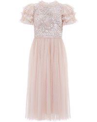 rococo bodice midi dress
