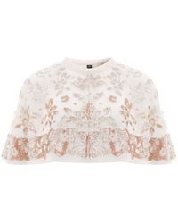 Needle & Thread Patchwork Sequin Cape - Metallic