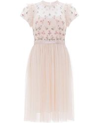 rococo bodice midi dress