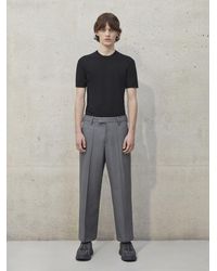 Neil Barrett - Permanent-pressed Crease Tailored Straight-fit Trousers - Lyst