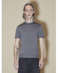 Neil Barrett - Minimalist Tecno Knit T-shirt - Lyst