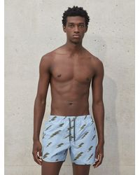 Neil Barrett - "raining Bolts" Swim Shorts - Lyst