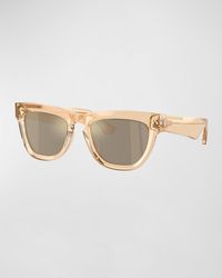 Burberry - Be4415U Mirror Acetate & Plastic Square Sunglasses - Lyst