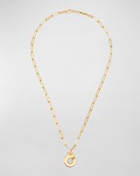 Dinh Van - Yellow Gold Menot R15 Diamond Pendant Necklace - Lyst